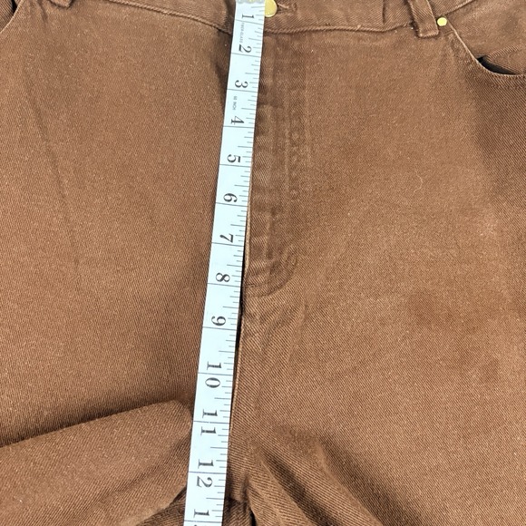 Vtg Lauren Jeans Co Ralph Lauren Women High Rise Straight Leg Brown Denim 20W - Picture 12 of 16